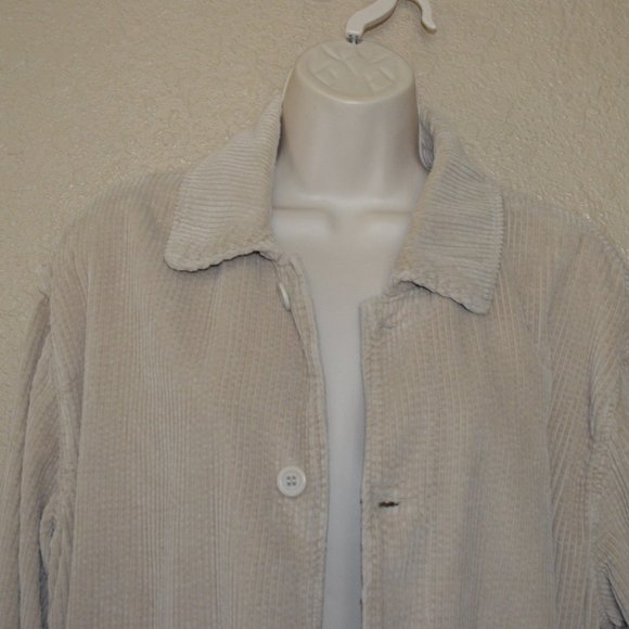 NWT $288 Sz M/L American Vintage Shacket Padow Corduroy Beige Jacket - Picture 4 of 9